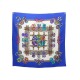 NEUF FOULARD HERMES LES RUBANS DU CHEVAL METZ CARRE 90 EN SOIE SILK SCARF 385€