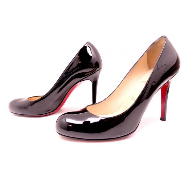 CHAUSSURES ESCARPINS CHRISTIAN LOUBOUTIN FIFI 37.5 CUIR VERNI 