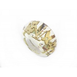 NEUF BAGUE LOUIS VUITTON INCLUSION MONOGRAM T52 EN RESINE TRANSPARENT RING 310€