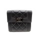 NEUF PORTE MONNAIE CHANEL BOY CUIR NOIR 