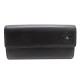 NEUF PORTEFEUILLE A RABAT CHANEL CAMELIA CUIR NOIR BLACK LEATHER BILLFOLD 800€