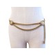 CEINTURE CHANEL CHAINE MEDAILLON T 95 FEMME EN METAL DORE GOLDEN BELT 1200€