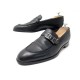 CHAUSSURES HERMES MOCASSINS MONTEREY BOUCLE HAPY 41 CUIR NOIR LOAFERS SHOES 790€