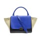  SAC A MAIN CELINE TRAPEZE CUIR TRICOLORE + BANDOULIERE 