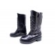  NEUF CHAUSSURES BOTTES CHANEL MOTARDES 37.5 CUIR NOIR 