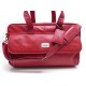 SAC DE VOYAGES LANCEL CUIR ROUGE 