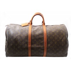 VINTAGE SAC DE VOYAGE A MAIN LOUIS VUITTON KEEPAL 50 CM 