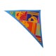 FOULARD HERMES TRIANGLE 100% SOIE BRIDE DE GALA + BOITE 