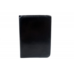 VINTAGE PORTEFEUILLE HERMES EN CUIR BOX NOIR + BOITE BLACK LEATHER WALLET BOX