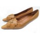 NEUF CHAUSSURES CELINE 38.5 ESCARPINS EN CUIR MARRON LEATHER COURT SHOES 530€