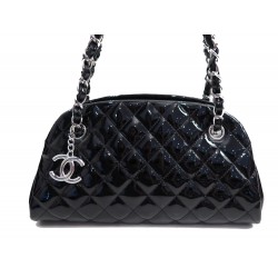 NEUF SAC A MAIN CHANEL BOWLING MADEMOISELLE MM CUIR MATELASSE HAND BAG 2900 