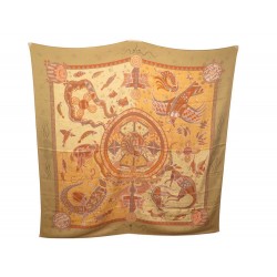 CHALE HERMES REVE D AUSTRALIE CARRE 140CM EN CACHEMIRE & SOIE FOULARD SHAWL 925€