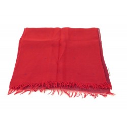 ETOLE HERMES H FOULARD EN MOUSSELINE DE SOIE ROUGE BORDEAUX RED SILK SCARF 705€