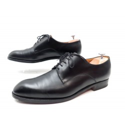 NEUF CHAUSSURES JM WESTON 659 DERBY 11.5C 45 EN CUIR NOIR + POCHONS SHOES 675€