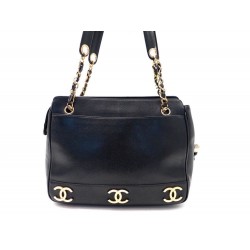 SAC A MAIN CHANEL CC SHOPPING GM CABAS EN CUIR CAVIAR NOIR HAND BAG TOTE 2700€