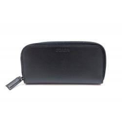 NEUF PORTE CLES MULTICLES PRADA 2M0604 EN CUIR NOIR + BOITE KEY HOLDER 250€