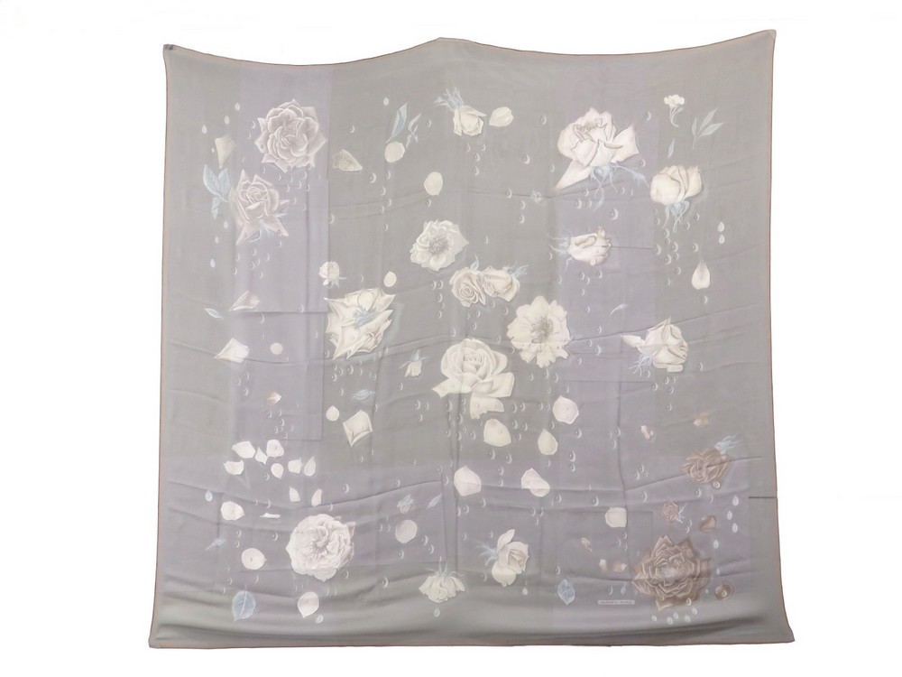 chale foulard hermes la rosee gavarni carre 140 cm