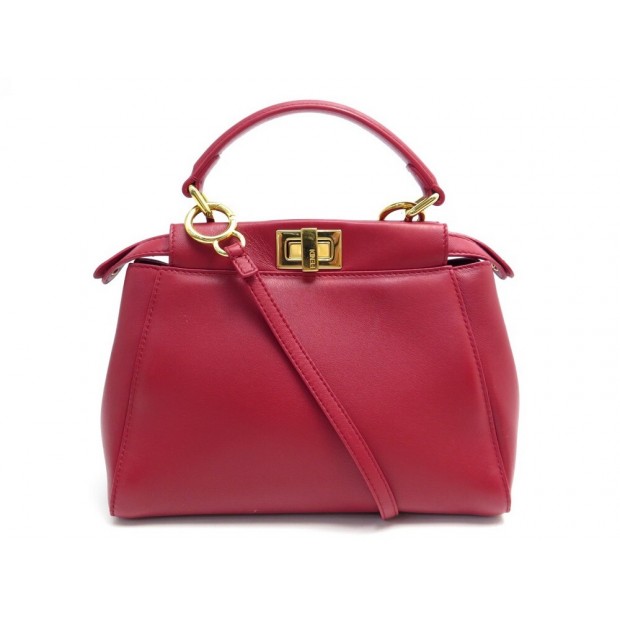 SAC A MAIN FENDI PEEKABOO MINI 8BN244 BANDOULIERE EN CUIR + BOITE HAND BAG 2900€