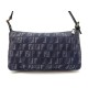 SAC A MAIN FENDI BAGUETTE 8BR267 TOILE MONOGRAM FF ZUCCA DENIM BLEU HANDBAG 780€