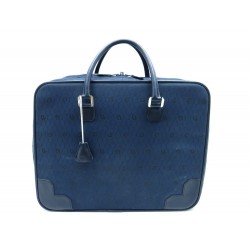 VINTAGE BAGAGE A MAIN CHRISTIAN DIOR NID D ABEILLE TOILE BLEU CANVAS LUGGAGE