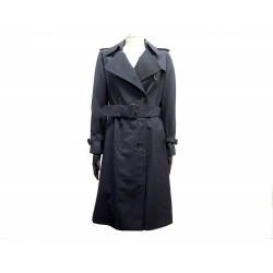 NEUF VINTAGE IMPERMEABLE BURBERRYS SOLGARDINE TRENCH 42 L LAINE BLEU COAT 2150€