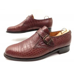 CHAUSSURES JM WESTON MOCASSINS A BOUCLE 531 8.5C 42.5 EN CUIR DE CROCODILE 3900€