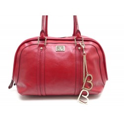 SAC A MAIN LANCEL CABAS 38 CM EN CUIR ROUGE + BIJOU BRIGITTE BARDOT PURSE 650€