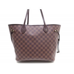 NEUF SAC A MAIN LOUIS VUITTON NEVERFULL MM TOILE DAMIER EBENE BAG PURSE 945€