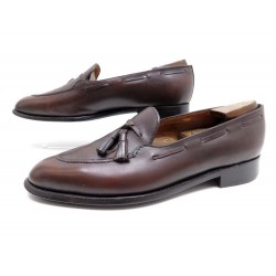  CHAUSSURES MOCASSINS JM WESTON 180 7.5 41.5 CUIR MARRON 