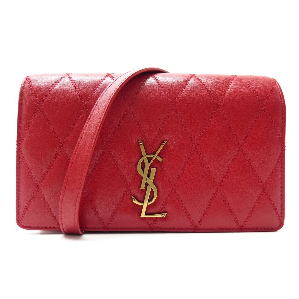 Yves Saint Laurent Handbags Red Leather ref.67582 - Joli Closet