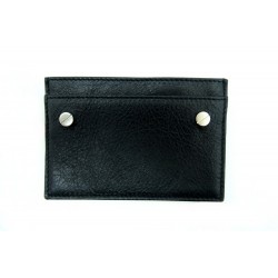  NEUF PORTE CARTES BALENCIAGA SINGLE CARD CUIR NOIR 