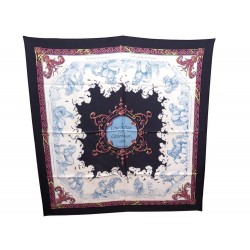 FOULARD HERMES COURBETTES & CABRIOLES 1654 FRANCOISE FACONNET CARRE SCARF 350