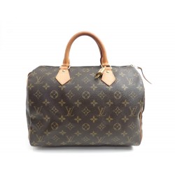 SAC A MAIN LOUIS VUITTON SPEEDY 30 CABAS TOILE MONOGRAM LV HAND BAG PURSE 760