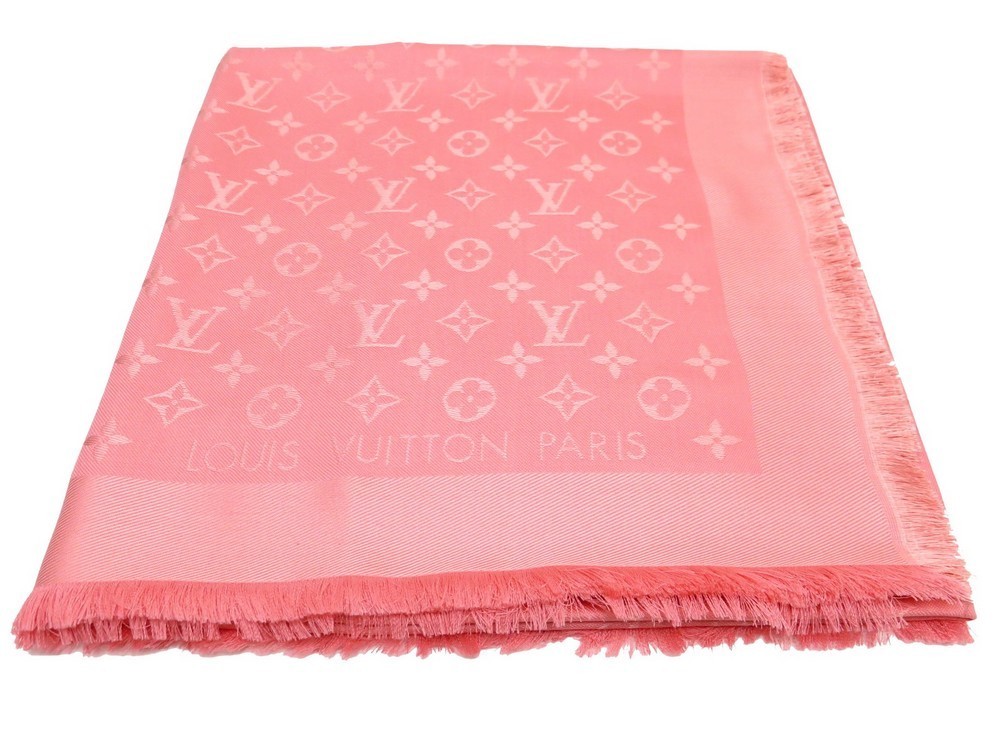 Louis Vuitton Beach Bath Towel Red Pink Drap De Bain Monogram