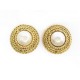 VINTAGE BOUCLES D'OREILLES CHANEL 1990 PERLES & METAL DORE BOITE PEARLS EARRINGS