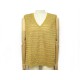 NEUF HAUT CHANEL DEBARDEUR P50867 T48 XL EN VISCOSE COTON CAMEL NEW TOP 1190€