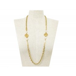 VINTAGE COLLIER CHANEL METAL DORE 6 