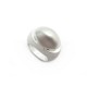 NEUF BAGUE BULGARI FANCY DOME CABOCHON T51 EN OR BLANC 18K WHITE GOLD RING 1800€