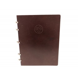 CARNET DE NOTES 5 SPIRALES HERMES EN CUIR MARRON MIXTE CAHIER LEATHER NOTEBOOK