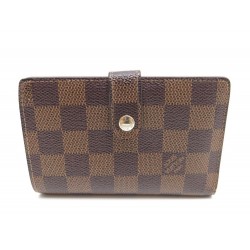 PORTEFEUILLE LOUIS VUITTON VIENNOIS EN DAMIER EBENE PORTE MONNAIE WALLET 515€