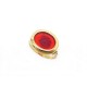 BAGUE CASOAR SPHINX EN OR 18K 4.2GR ET PATE DE VERRE T52 MOLTEN GLASS GOLD RING