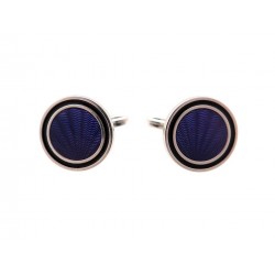 BOUTONS DE MANCHETTE ALFRED DUNHILL ARGENT 925 & BLEU 925 ECRIN CUFFLINKS 295€