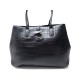 NEUF SAC A MAIN LONGCHAMP 2686859001 ROSEAU CABAS EN CUIR FACON CROCO NOIR 490€