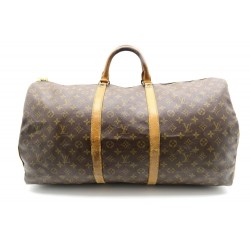 VINTAGE SAC DE VOYAGE A MAIN LOUIS VUITTON KEEPALL 60 MONOGRAM LV BAG 1050€