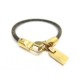 BRACELET LOUIS VUITTON LUCK IT M6605 TOILE MONOGRAM DORE 19 CM CANVAS 305€