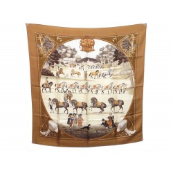 VINTAGE FOULARD HERMES PRESENTATION DE CHEVAUX 1ERE EDITION 1970 SILK SCARF 345€