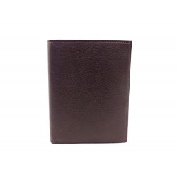 NEUF PORTEFEUILLE HERMES PORTE CARTES EN CUIR TOGO MARRON + SAC WALLET 1000€