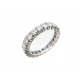 BAGUE ALLIANCE T54 EN OR BLANC ET DIAMANTS 3.5 GR BIJOU WHITE GOLD RING JEWEL