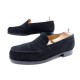 CHAUSSURES JM WESTON 180 6.5D 41 MOCASSINS DAIM VEAU VELOURS NOIR SHOES 590€