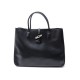 SAC A MAIN LONGCHAMP CABAS ROSEAU L 1681051001 CUIR NOIR LEATHER HAND BAG 450€